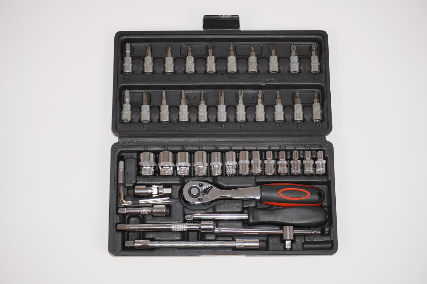 Caja de herramientas + Palanca para clips y molduras de regalo.