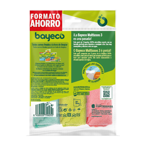 Paños de limpieza multiusos - 100% Microfibra